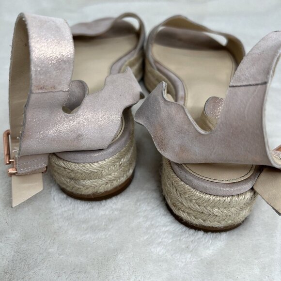 Vince Camuto Womens Rose Gold Espadrille Sandals Size 9.5 - Picture 5 of 6